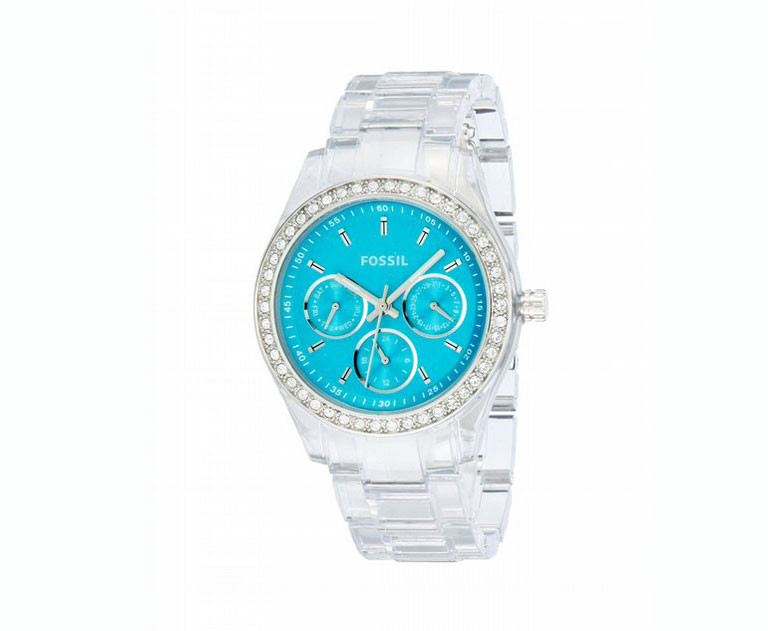Fossil watch clear band cheap
